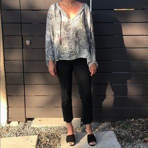 ZARA Woman Paisley Print Blouse